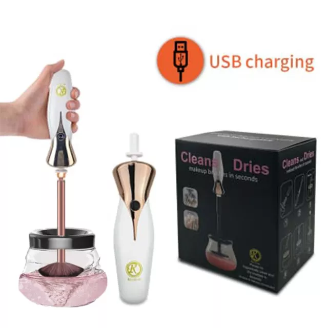 Makeup brush cleaner and dryer, Electric USB deep cleaning fast cleaner