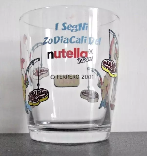 Nutella Ferrero Bicchiere I Segni Zodiacali Del Nutella Team  Pesci 2001