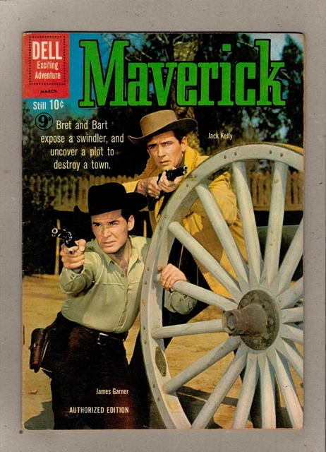 Maverick #14_March 1961_Fine_Silver Age Dell Exciting Adventure_Uk!