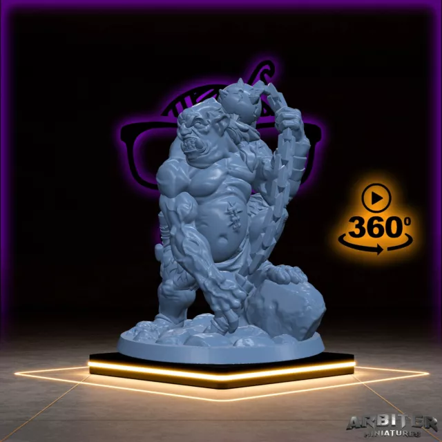 Troll | Giant Trolls | Ogre miniature for Tabletop games like D&D or War Gaming 2