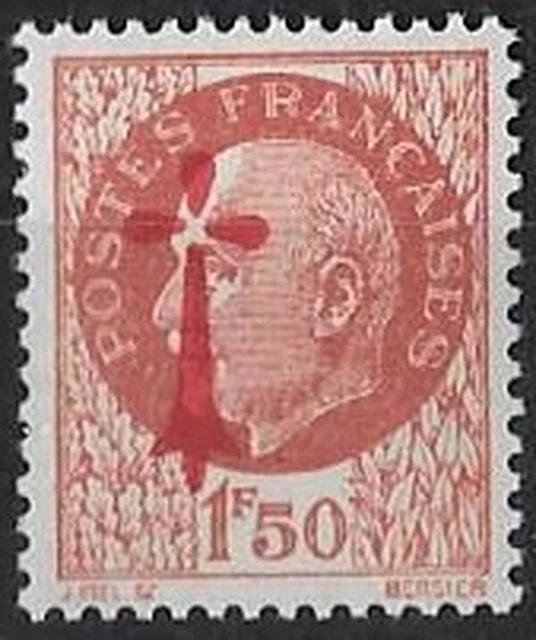 LIBERATION ..RRR..BRETAGNE...1f50** brun.. "Breiz Unan"..Sge Rge.."CROIX SEULE".