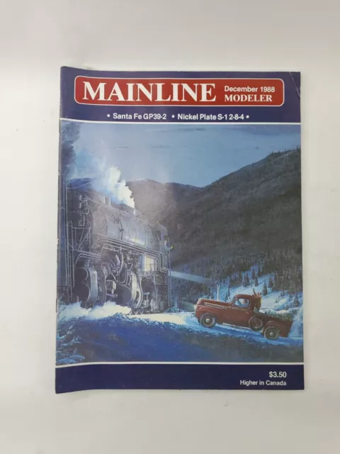Mainline Modeler December 1988 Vintage Railroader Train Magazine Miniature Model