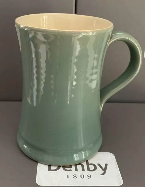 Denby  Manor Green large Tankard Mug 5 inches