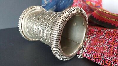 Old Afghanistan Tribal Ornate Silver Bracelet …beautiful collection & accent pie 2