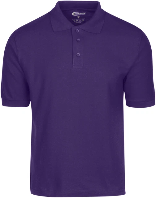 DDI 1982479 Premium Purple Men&apos;s Polo Shirt - Size M Case of 6