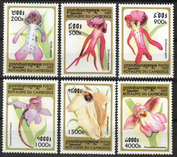 Cambodia Stamp 1678-1683  - Orchids