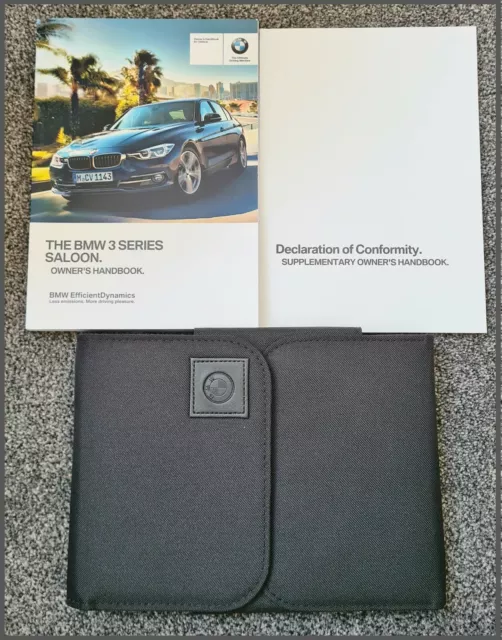 GENUINE BMW 3 SERIES 2015-2019 SALOON F30 HANDBOOK OWNERS MANUAL iDRIVE PACK