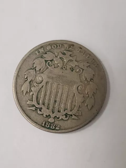 1882 Fine Shield Nickel