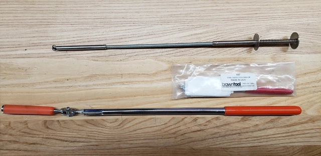 Lot Of 3 Tools Ullman Telescoping Magnet Brown Tool Mirror & Kd Mech. Fingers