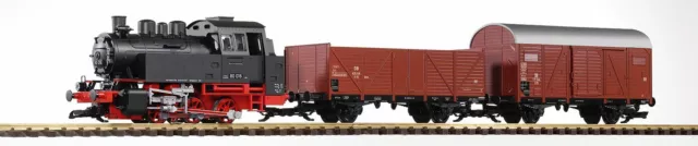 Piko 37120 G Start-Set Güterzug BR 80 (inkl. Sound+Dampf) DB EP III NEU OVP <