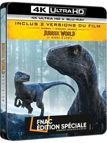 Jurassic World Le Monde D'après - Steelbook Collector Fnac - 4K Ultra Hd Blu-Ray