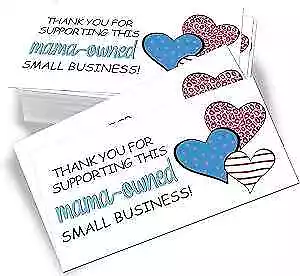 100 Mini Small Business Thank You Thank You For Supporting This Mama Owned 2