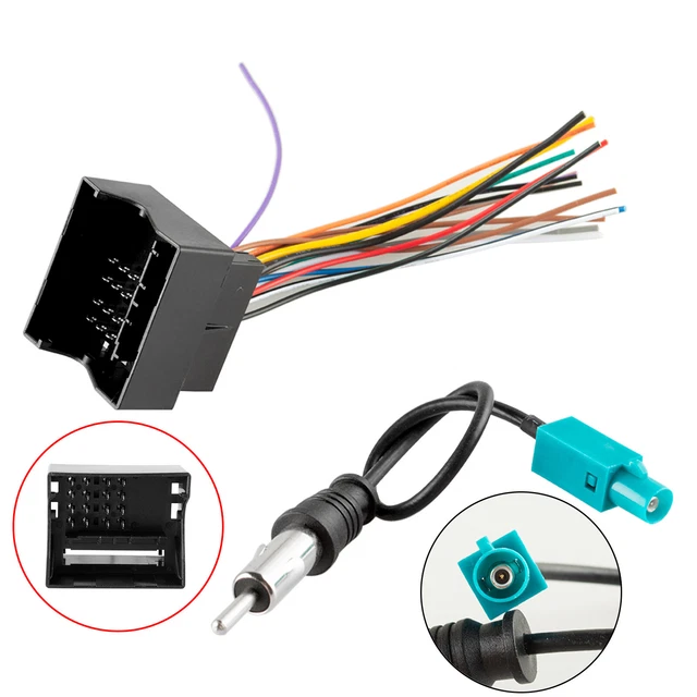 Car Radio Wire Harness Plug Antenna Adapter Connector For VW For BMW For Mini