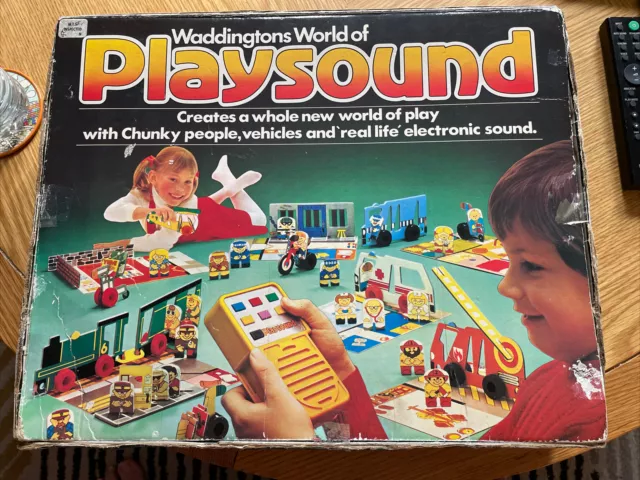 Rare Vintage Waddingtons World Of Play Sound 1980 Electronics Play Set Retro