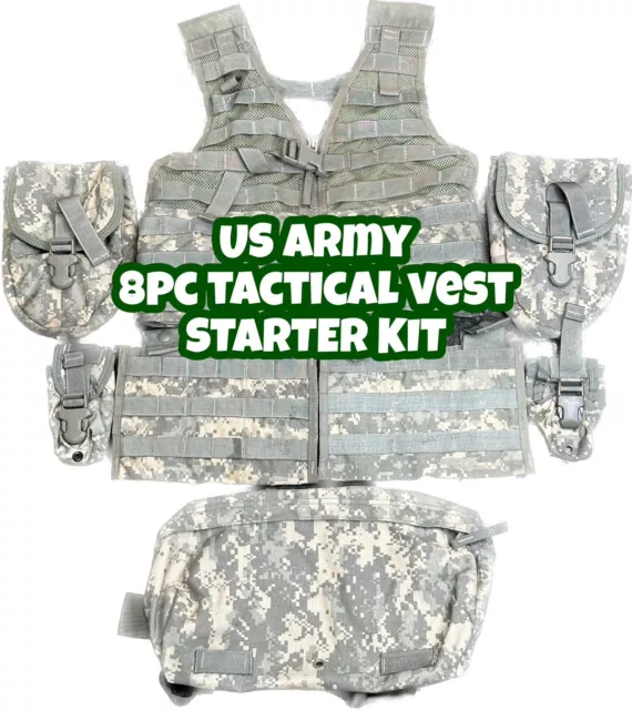 MOLLE II 8 Piece Rifleman Kit! Includes Vest, Waist Pack, Magazine, Tool Pouches