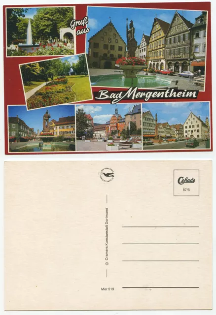 12248 - greeting from Bad Mergentheim - old postcard - 80s