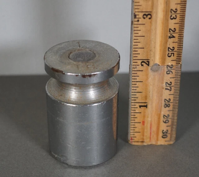 VINTAGE 1 POUND Calibration Cylindrical Weight for Scale 15.00 PicClick