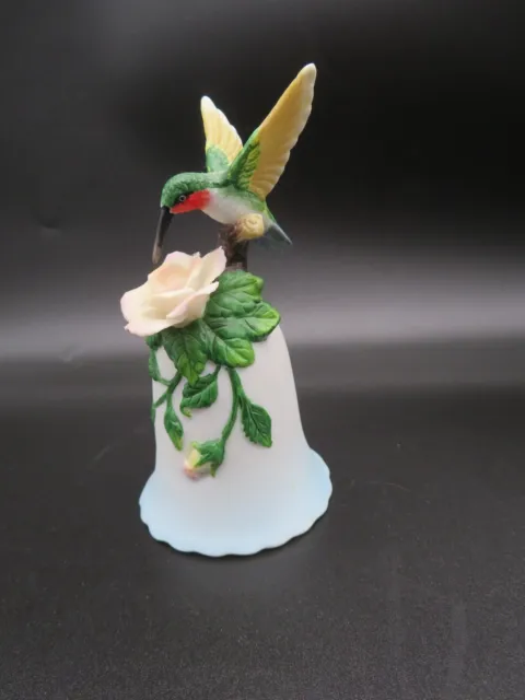 Vintage Hummingbird with Flower Bell 1997 Y.H.