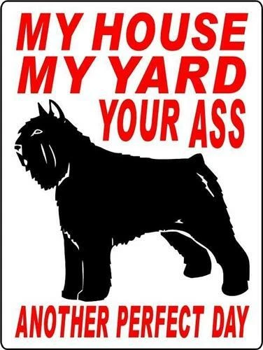 0330 Bouvier des Flandres 9"x12" Aluminum Sign