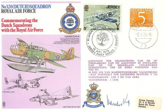 RAF (SP) 11 cover - Signed by Cdr Vanderkop