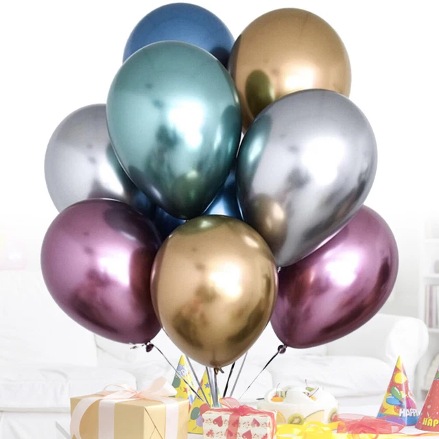 50 pz palloncini di chiusura palloncini metallici palloncini arrossamento matrimonio