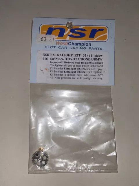 NSR Tuning Spares - NSR616 Extralight Kit 33/11 Sidewinder Gear