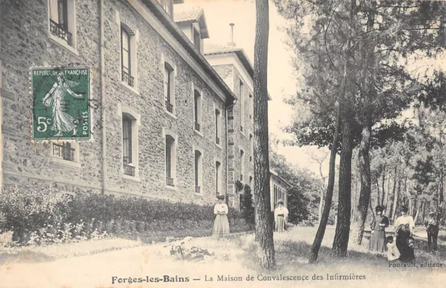 Cpa 91 Forges Les Bains La Maison De Convalescence Des Nurses