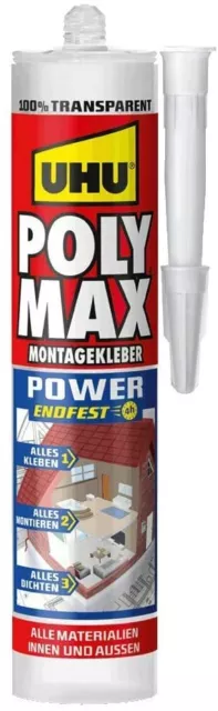 UHU Poly Max universeller Montageklebstoff  auch für Taubenspikes montage