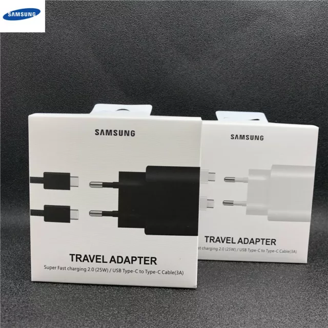 Original Samsung Cargador Súper Rápido Cable Dual USB-C para Galaxy Note 10+ S20