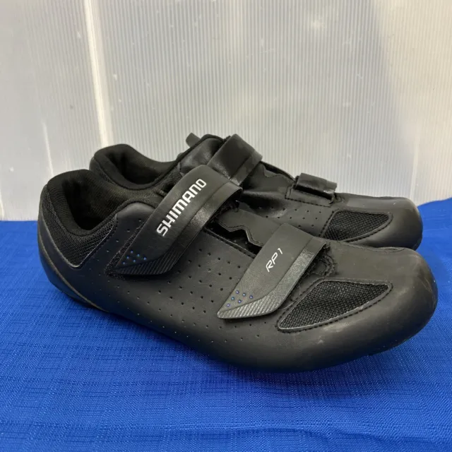 Shimano RP1 Road Bike Shoes Size US 10.5 /EU 45 black Clip Shoe 2