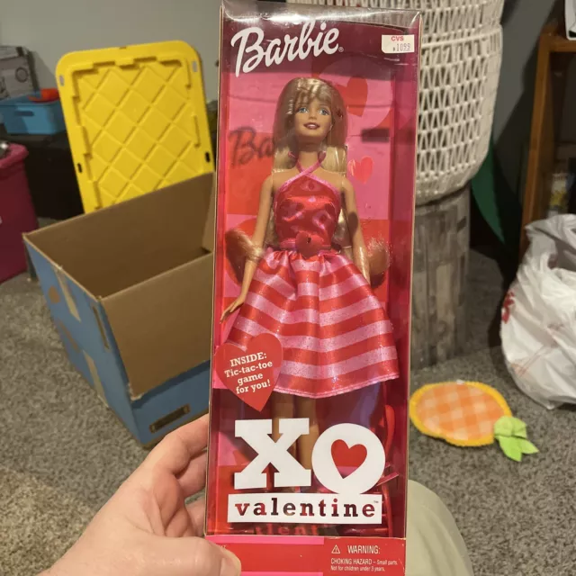 2002 XO Valentine Barbie Doll Mattel New NRFB #55517