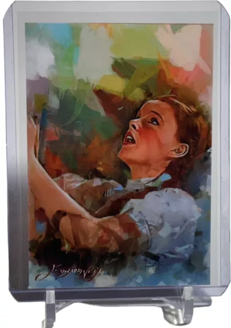 Wizard Of Oz Dorothy Art Card No. 19 Limited #17/50 Auto Signed by Edward Vela