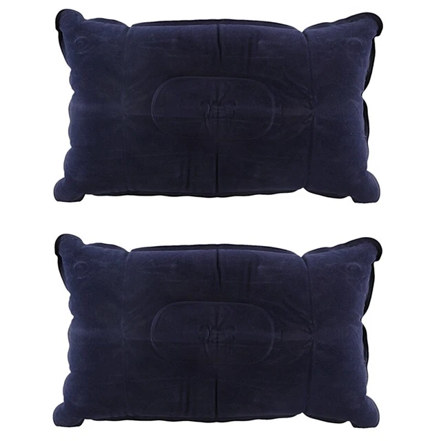 2Xillow Inflatable Portable Foldable Pillow for Camping/ Traveling/ Office  Z1N9