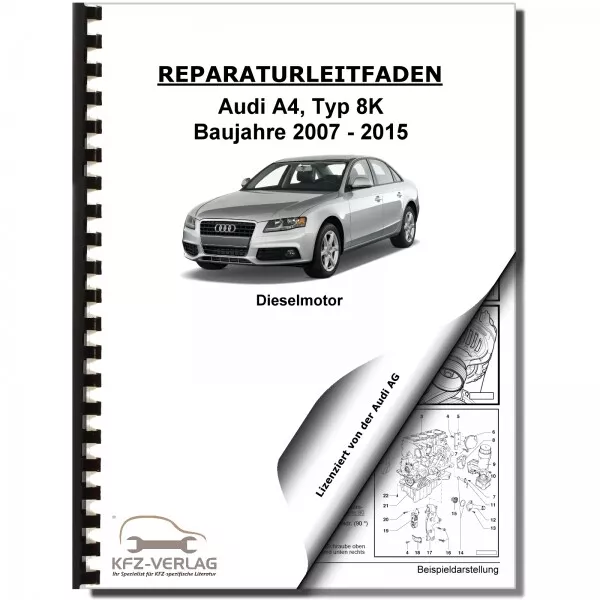 Audi A4, Typ 8K (07-15) 4-Zyl 2,0l Dieselmotor TDI 120-170 PS Reparaturanleitung