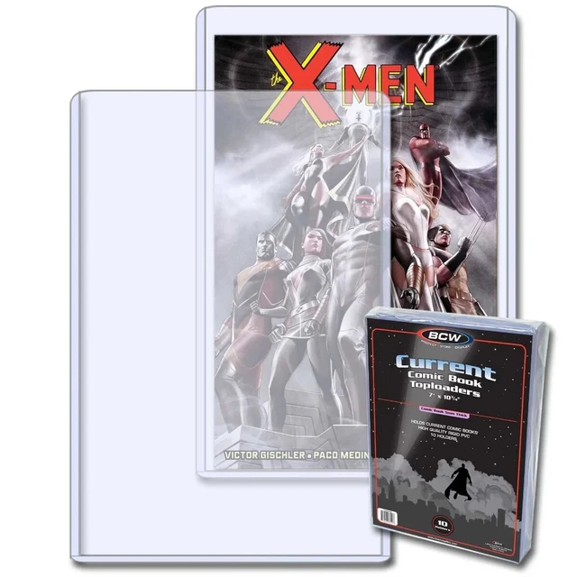 Pick Your Size - BCW Comic Book Toploaders Holders Current Silver Golden (10)