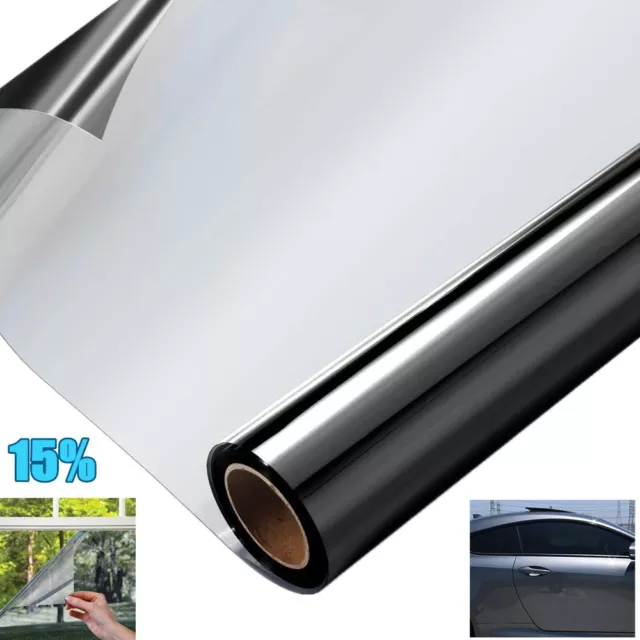 Car Home House Window Tint Film Black Roll 15% VLT 760mm*7m+Tinting Tools Kit AU