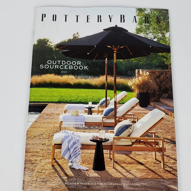 POTTERY BARN OUTDOOR Source Book 2023 Store Catalog Look Book New 15.
