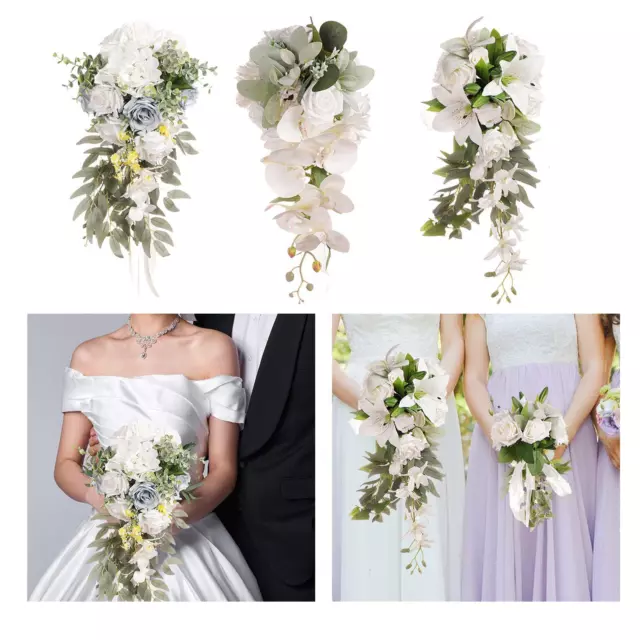 Bridal Bouquet Wedding Bouquet, Toss Bouquet Decor, Artificial Flowers Bridal,