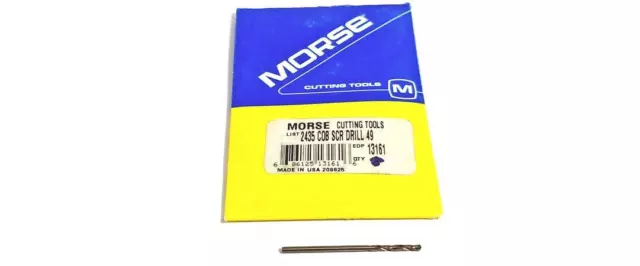 #49 (.073") Cobalt Screw Machine Drill 135 Degree (Pack of 14) Morse 13161
