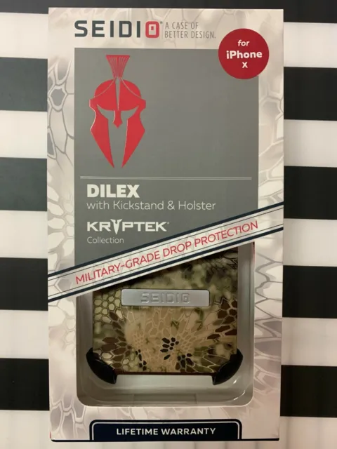 SEIDIO Dilex COMBO w/ Kickstand/Holster - iPHONE X Kryptek Highlander *N*E*W*