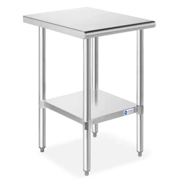 OPEN BOX - Commercial Stainless Steel Kitchen Food Prep Work Table - 18" x 30"