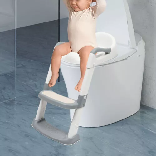 Toilettentrainer Toilettenaufsatz Sitz Toilettensitz mit Treppe für Kinder WC DE