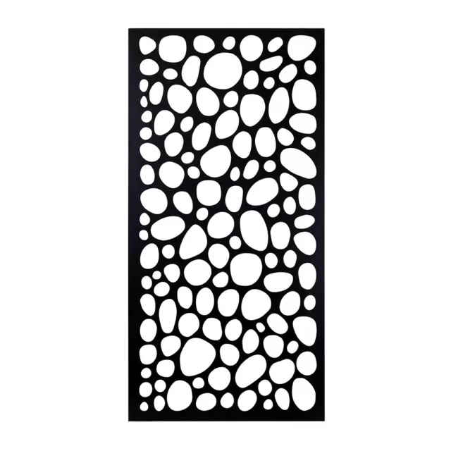 NSW NEW Flying Sparks Painted Decorative Screen Pebble Black 600x1200mm 2