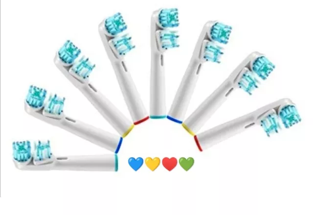 8 têtes brosses à dents COMPATIBLE électrique Oral B Rond