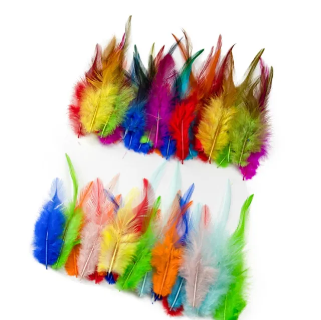 Colourful Rooster Feathers Fly Craft Hat Arts Decorations Wedding Card UK
