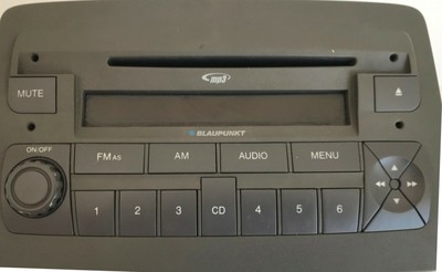 Blaupunkt USB BLUETOOTH VOLANTE 2din mp3 SD AUTORADIO per FIAT PANDA 2004-2007 G 