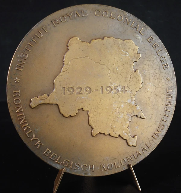 Médaille Belgique Roi Albert & Cheval De Trait - 1950 - Bronze Argenté 57.81g / 55mm - Qualité AU - Avec Bélière