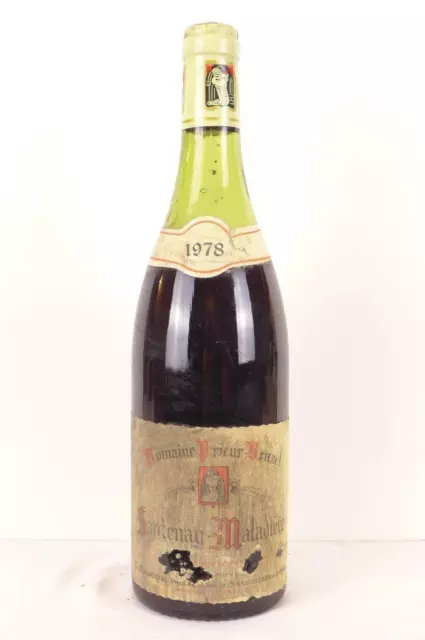 santenay prieur-brunet premier cru maladière (b2) rouge 1978 - bourgogne