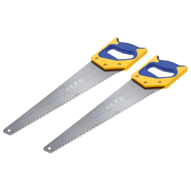 15" Professional Hand Panel Saw with Straight Blade D-shaped Plastic Handle,2pcs