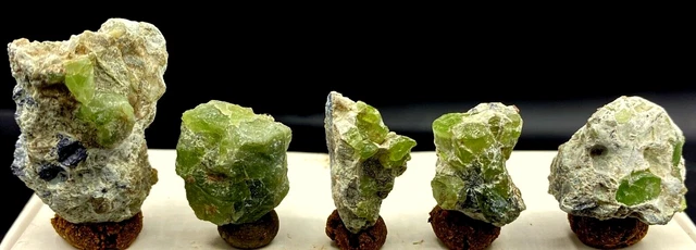 30 Gram Stunning Quality Natural Olive Green Color Peridot Crystals Lot @ Supat 2